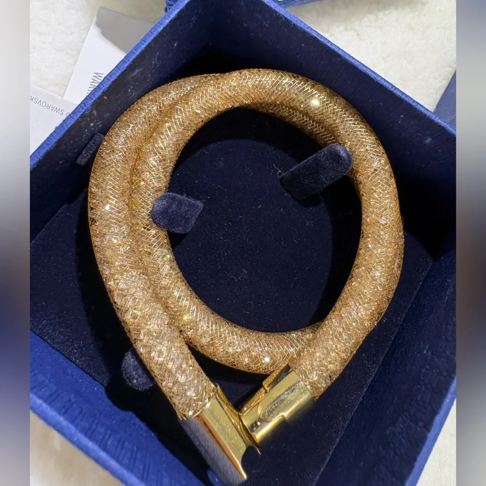 Swarovski gold Stardust Deluxe Bracelet - Picture 1 of 10